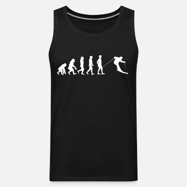 Ape Human Ski Evolution Funny Gift NEW Present Athletic Vest Tank Top 