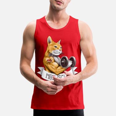 Wellcoda North Animal Funny Cat Mens Tank Top Crazy Fit Lifestyle Sports Shirt