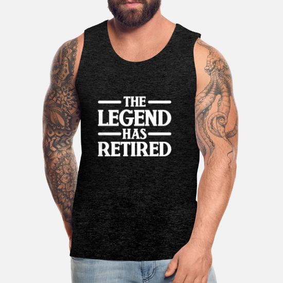 Mens tank top Funny saying retired retirement gift muscle tee sleeveless t-shirt 