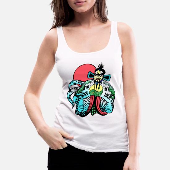 Big Trouble Little China Jack Burton S Fu Manchu Women S Premium Tank Top Spreadshirt