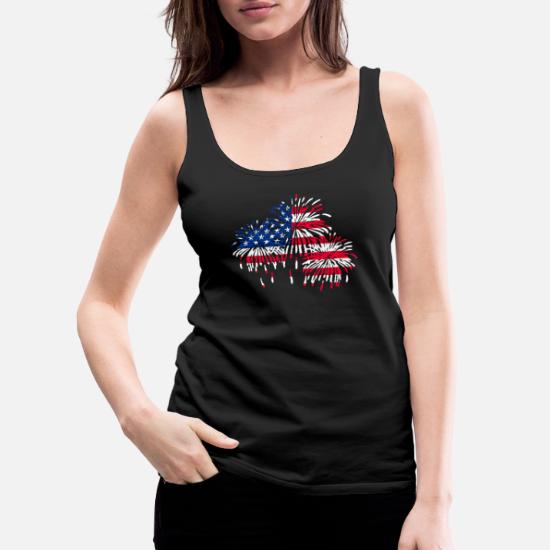 Half France Flag Half USA Flag Love Heart Womens Basic Tank Tops Sleeveless Graphic Print Shirt Tee 