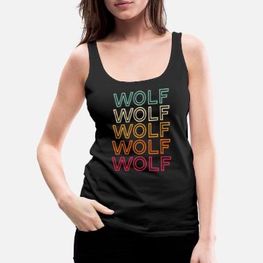 Wolf Head Beautiful Drawing Ladies T-shirt/Tank Top ff970f