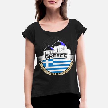 Greece Greece Crete Home Gift Idea - Women&#39;s Rolled Sleeve T-Shirt