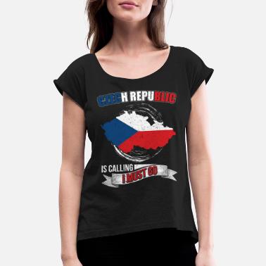 Czech Republic Czech Republic - Women&#39;s Rolled Sleeve T-Shirt