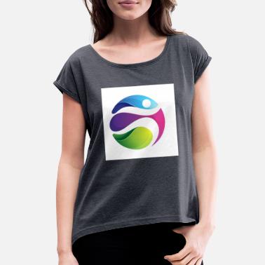 Football Logo Football logo - Women&#39;s Rolled Sleeve T-Shirt