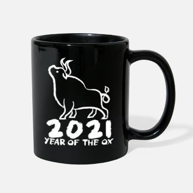 Year 2021 Happy New Year - Year of the Ox Ochs - Full Color Mug