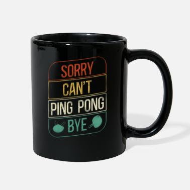 Tennis Ping Pong Table Tennis Retro - Full Color Mug