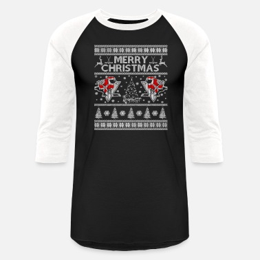 Manchot Ugly Christmas sweater for Pittsburgh penguins f - Unisex Baseball T-Shirt