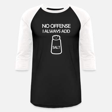 Salt Funny food salt spice salt shaker design - Unisex Baseball T-Shirt