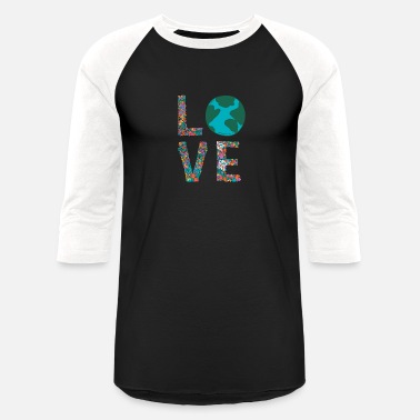 Saved earth love words vintage ornament - Unisex Baseball T-Shirt
