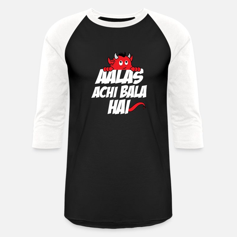 Aalas Achi Bala Hai Hindi Quote' Unisex Baseball T-Shirt | Spreadshirt