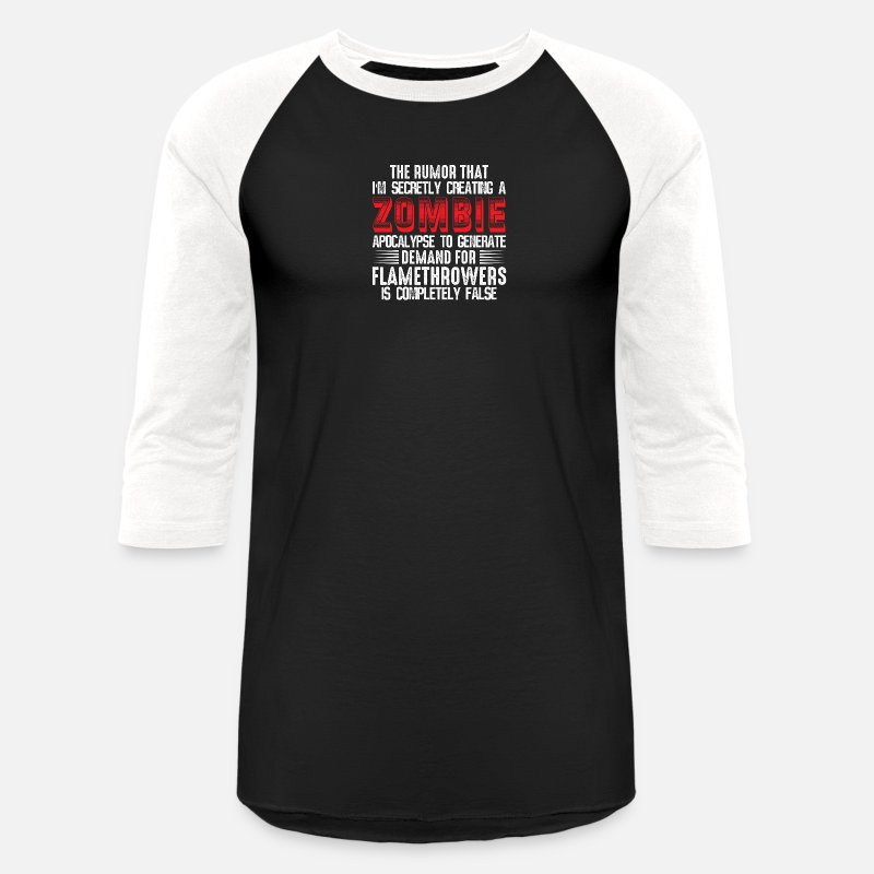 'Zombie Apocalypse, Elon Musk Funny Quote' Unisex Baseball T-Shirt |  Spreadshirt