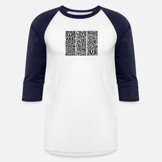 Joy Division Love Will Tear Us Apart Lyrics Unisex Baseball T