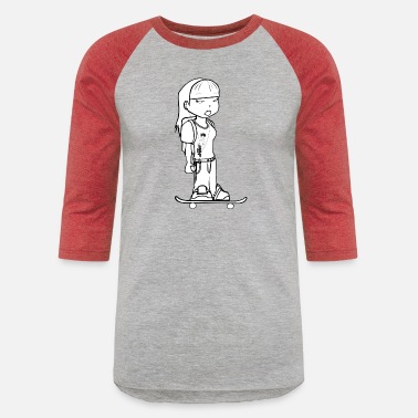 Sk8 sk8 girl - Unisex Baseball T-Shirt