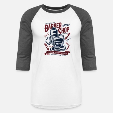 Barber Vintage Barber Shop2 - Unisex Baseball T-Shirt