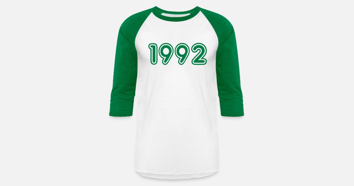 '1992, Numbers, Year, Year Of Birth' Unisex Baseball T-Shirt | Spreadshirt