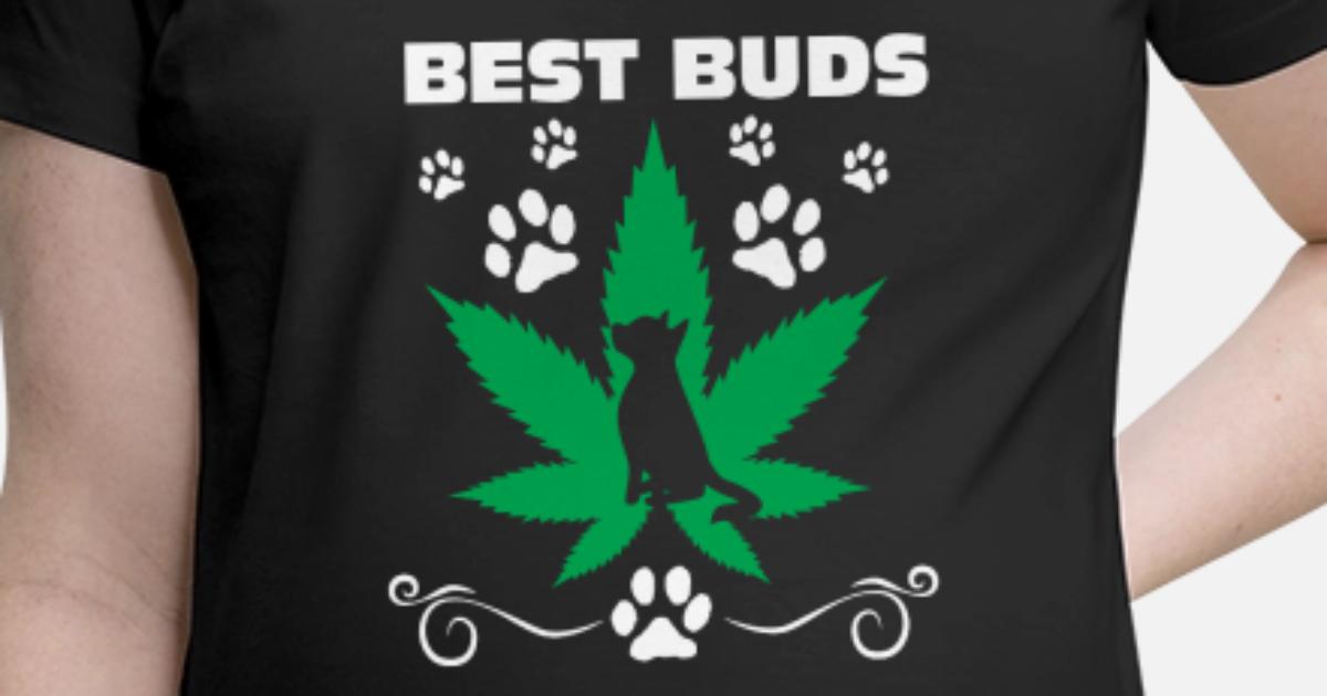 Best Buds - Funny Cat Weed Gift' Maternity T-Shirt | Spreadshirt