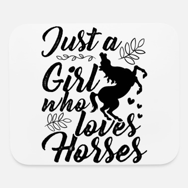 Horse Horses Horseback Riding Horse Girl - Mouse Pad