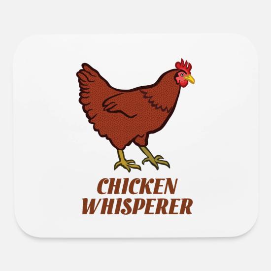 Poulet Drole Chuchoteur De Poulet Tapis De Souris Spreadshirt