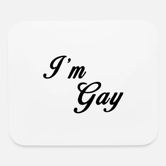 Im Gay Fancy Letters 01 Mouse Pad Horizontal White