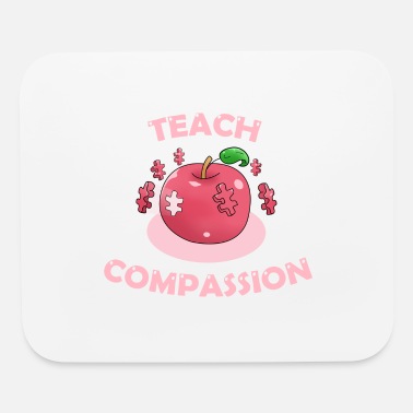 Awareness Teach Compassion Autism Awareness Puzzle Apple - Mouse Pad