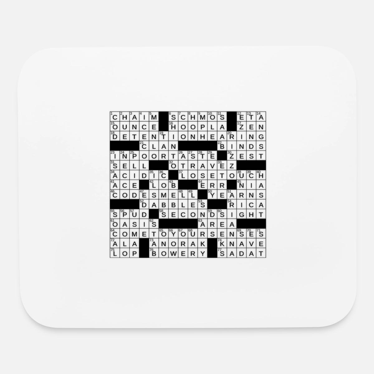 Crossword clue' Mouse Pad | Spreadshirt
