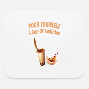 A Cup Of Ambition Rainbow Quote Mouse Mat Pad 