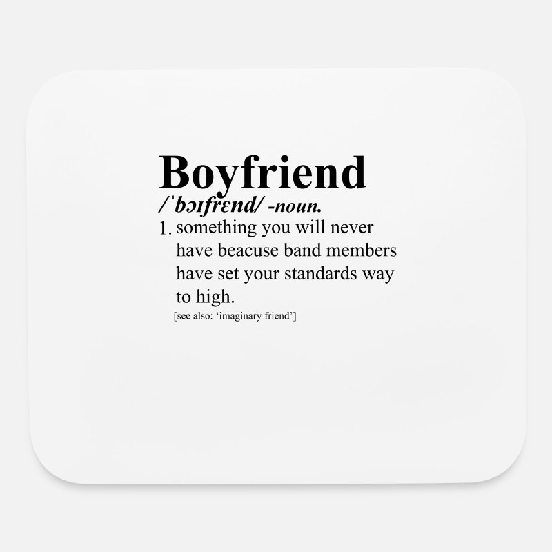 Boyfriend Funny dictionary definition' Mouse Pad | Spreadshirt
