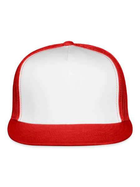 Trucker Hat - white/red - Front