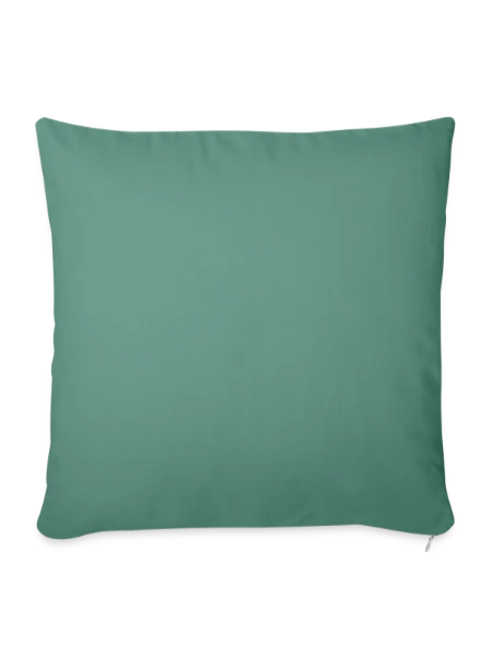 Throw Pillow Cover 17.5” x 17.5” - cypress green - Front