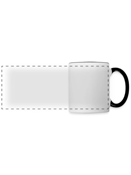 Panoramic Mug - white/black - Front