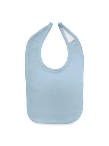 Baby Bib - light blue - Front