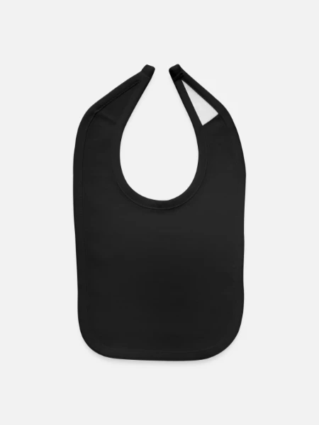 Baby Bib - black - Front