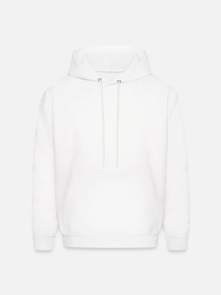 Men's Hoodie - white - Front