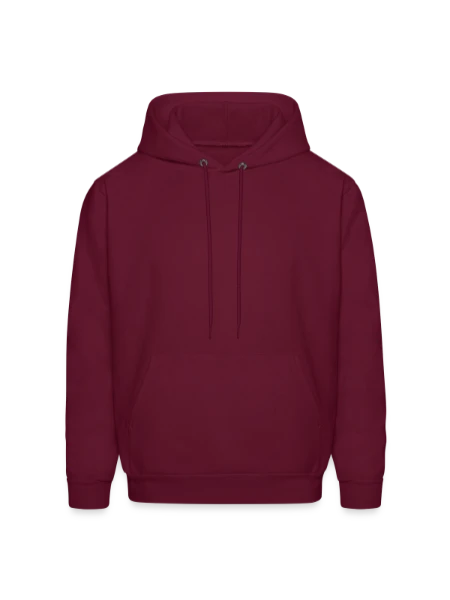 Men's Hoodie - burgundy - Front