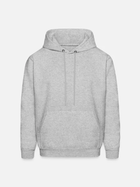 Men's Hoodie - heather gray - Front