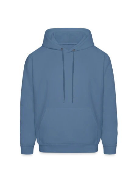 Molleton à capuche pour hommes - jeans blue - Devant