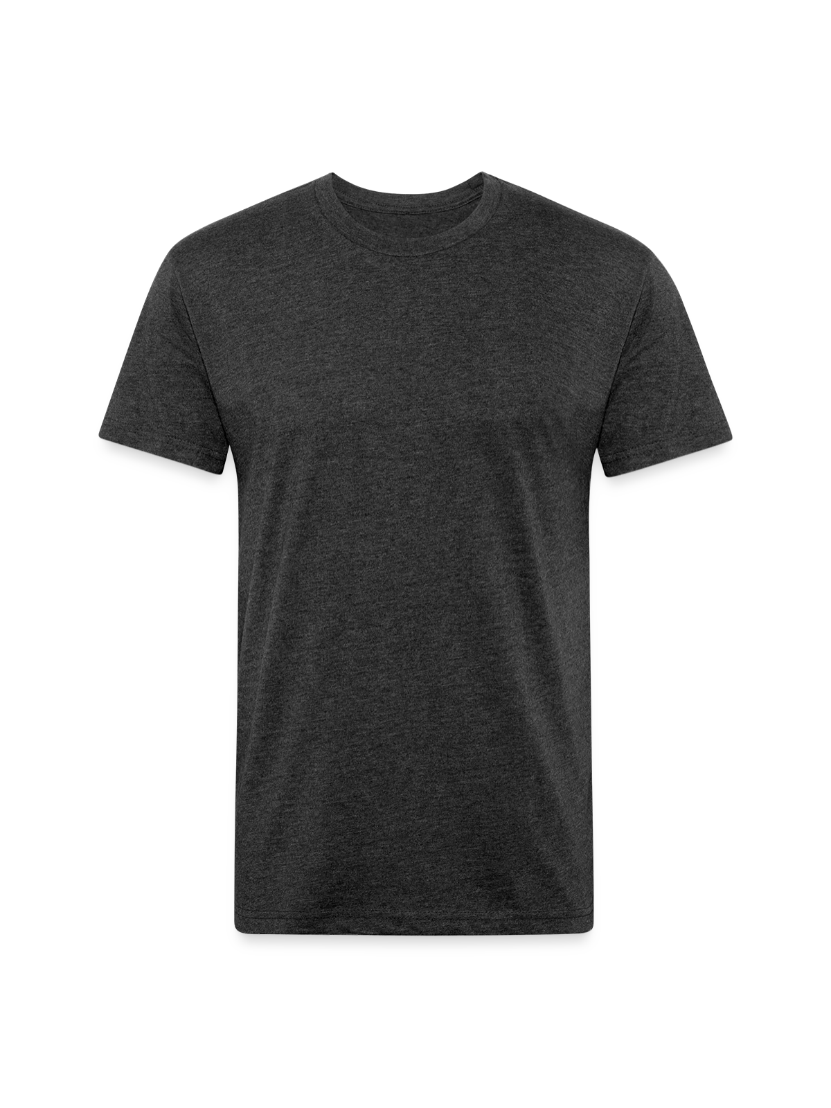 Unisex Poly/Cotton T-Shirt - heather black - Front