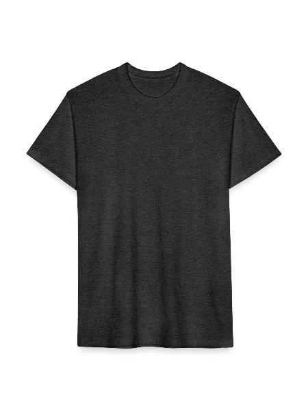 Unisex Poly/Cotton T-Shirt - heather black - Front