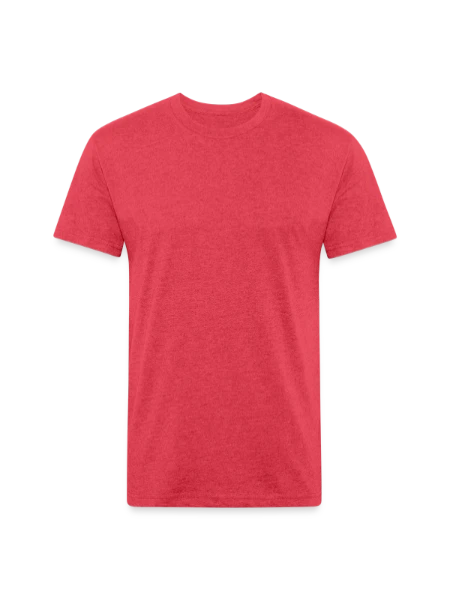 Unisex Poly/Cotton T-Shirt - heather red - Front