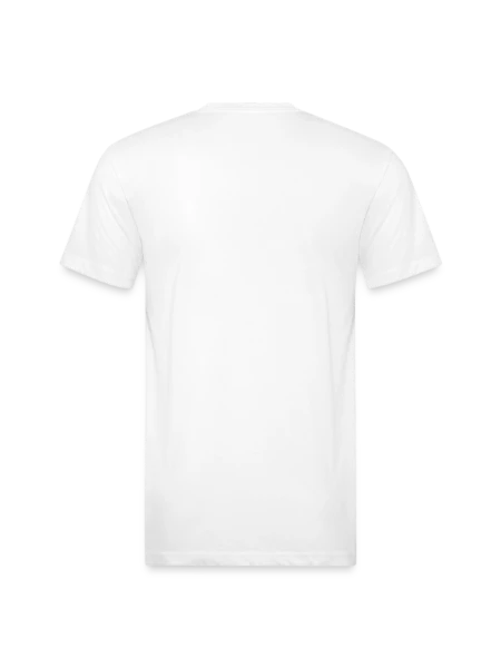 Unisex Poly/Cotton T-Shirt - white - Back