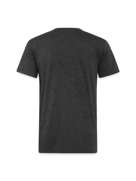 Unisex Poly/Cotton T-Shirt - heather black - Back
