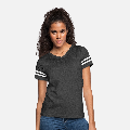 Women's V-Neck Football Tee Front - Slide 0
