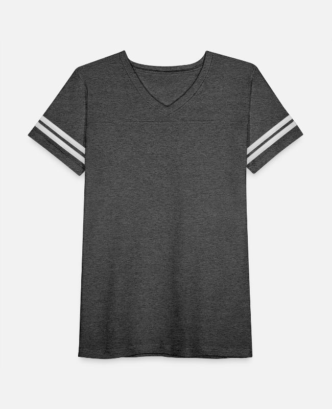 Women's V-Neck Football Tee Front - center