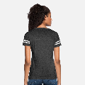 Women's V-Neck Football Tee Back - Slide 3