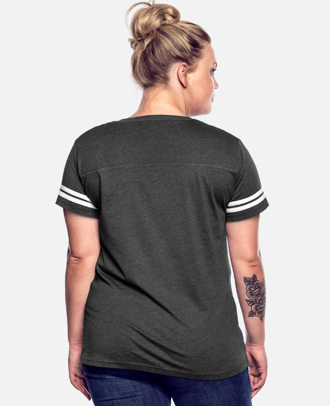Women's V-Neck Football Tee Back - center