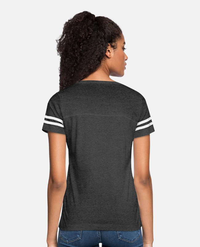 Women's V-Neck Football Tee Back - center