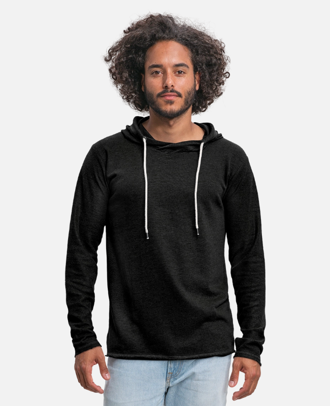 Unisex Lightweight Terry Hoodie Front - center