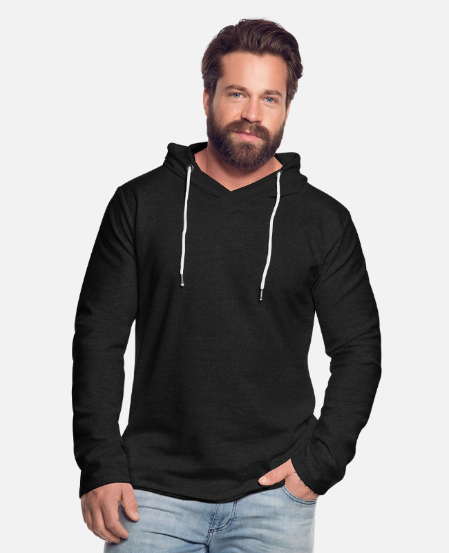 Unisex Lightweight Terry Hoodie Front - center
