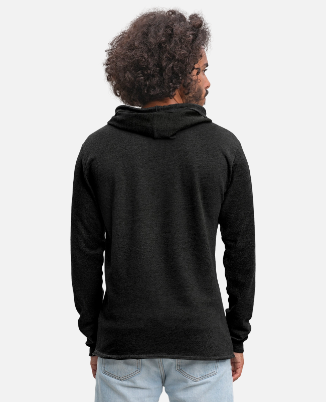 Unisex Lightweight Terry Hoodie Back - center
